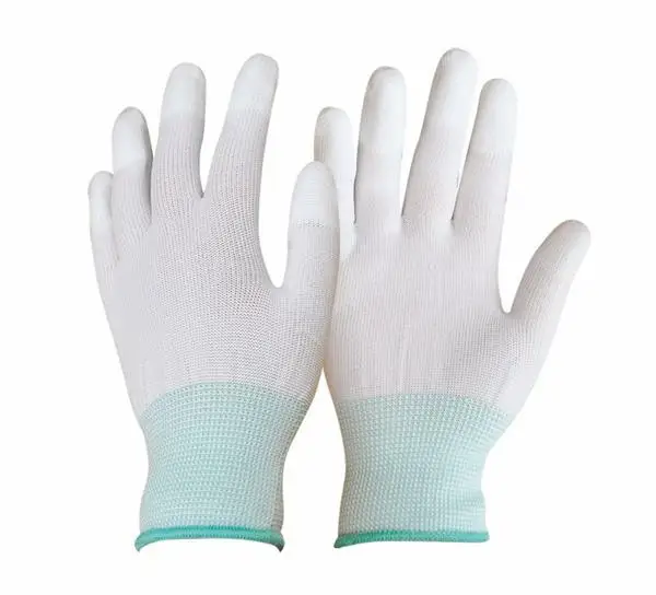Cheapest Economic 13G Nylon PU Palm Coated Work Gloves En388