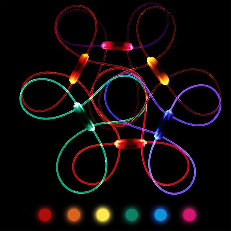 Thin Cuttable LED Plastic Dog Belt Luminous Collar Dog Colorful Dog Belt