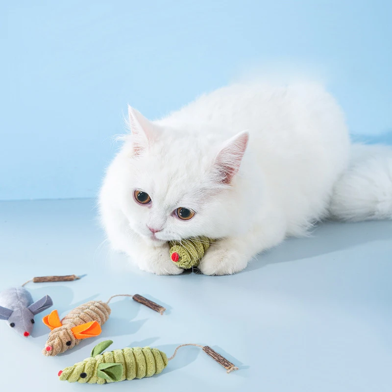 Игрушечные мини-мыши для кошек