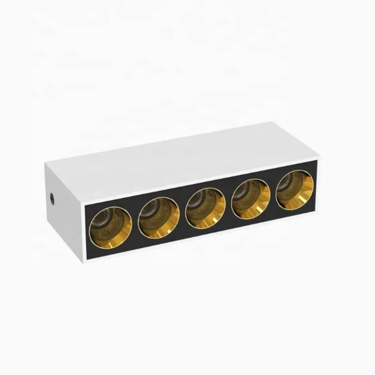 Surface Mounted Linear Downlight Home Office Lighting Downlights Spotlights Anti Glare Linear Led Grille Light