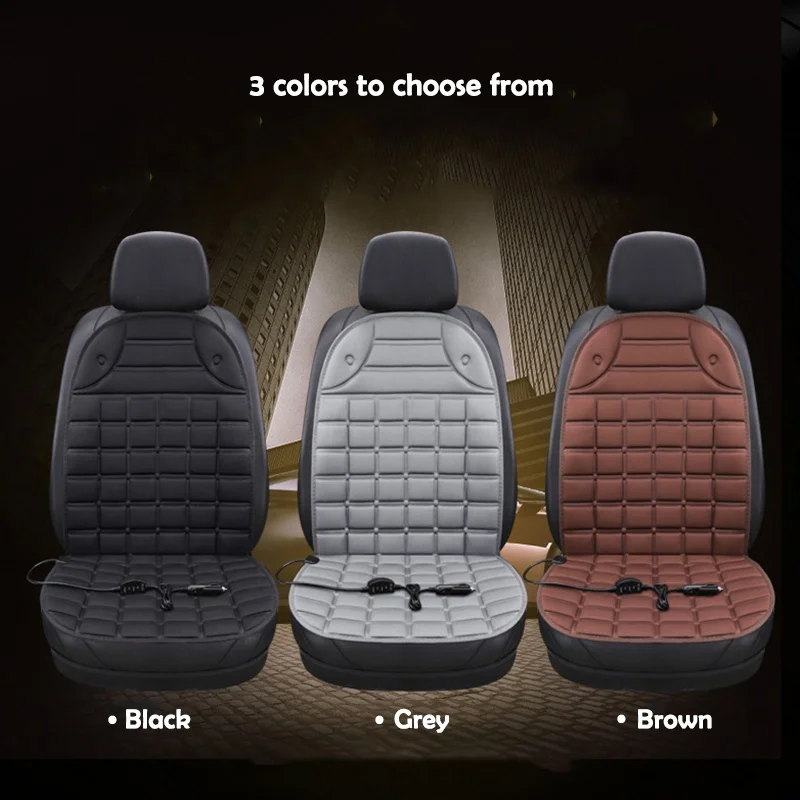 Winter Driving Universal Truck Van Suv Heated Car Seat Cushion Warm Comfortable Fast Heating 12V Heated Back Seat Cover For Cars