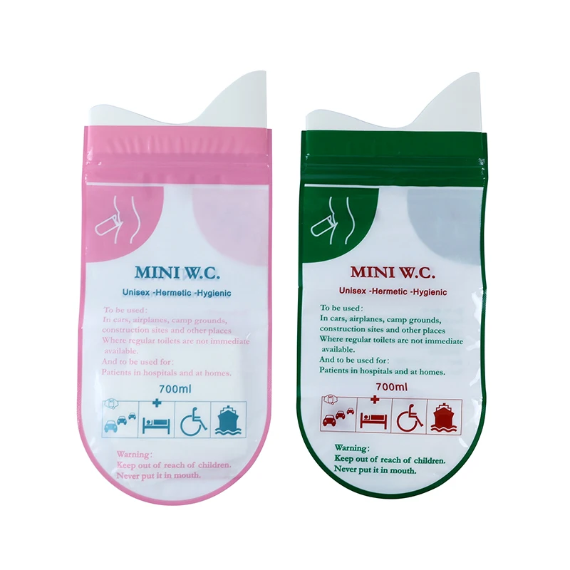 Outdoor travel portable disposable urine vomit pee bags toilet mobile 700ml