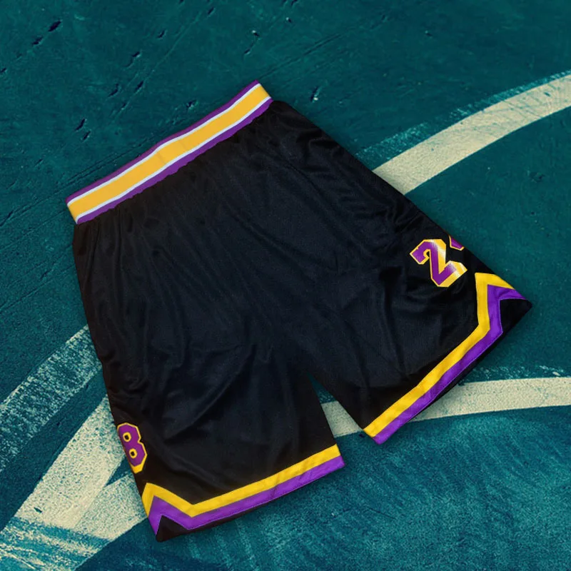 
American Basketball Sport Shorts Kobe Bryant NO. 8 And NO. 24 James 23 Curry 30 Irving Running Shorts 