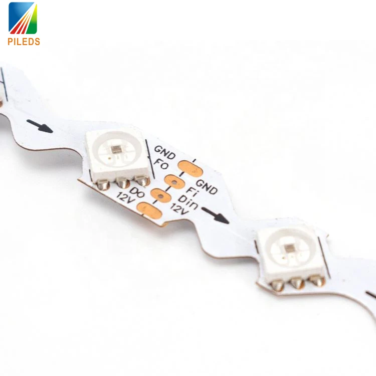 WS2815 S shaped Curve type Addressable Digital WS2812B 5050 5mm 8mm RGB Pixel 48 60 leds/m 5V LED Strip Light