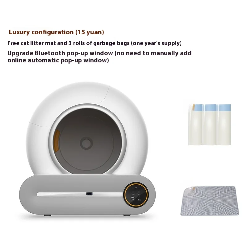 Large Automatic Cat Toilet Wit App Remote Control Self-cleaning Intelligent Health Monitor Cat Litter Box