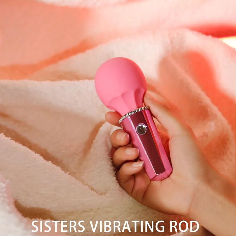 Diamond Mini Strong Shock AV Vibrator Female Multi-frequency Second Tidal Masturbator Small Massage Stick Adult Fun