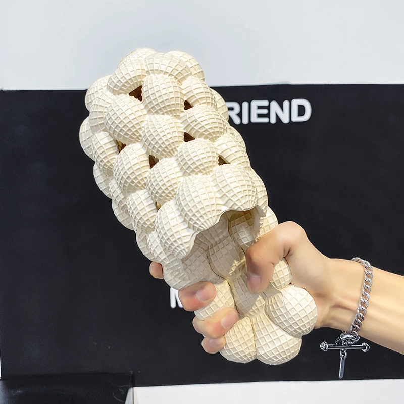 Women Massager Slippers Funny Bubble Slides Unisex Super Soft Men Breathable Beach Bath Shower Bedroom Spa House Sandals