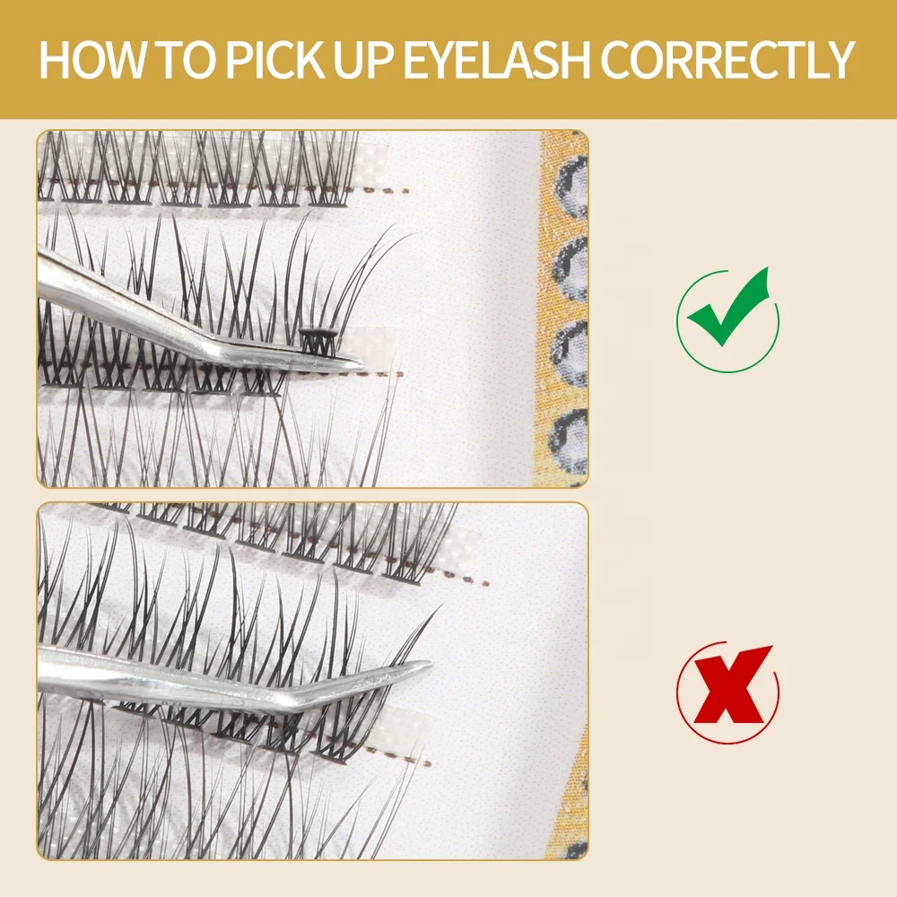 MAGEFY Light And Natural Fishtail Type A Fairy Lashes Mixed Tray Sectional Grafting False Eyelashes