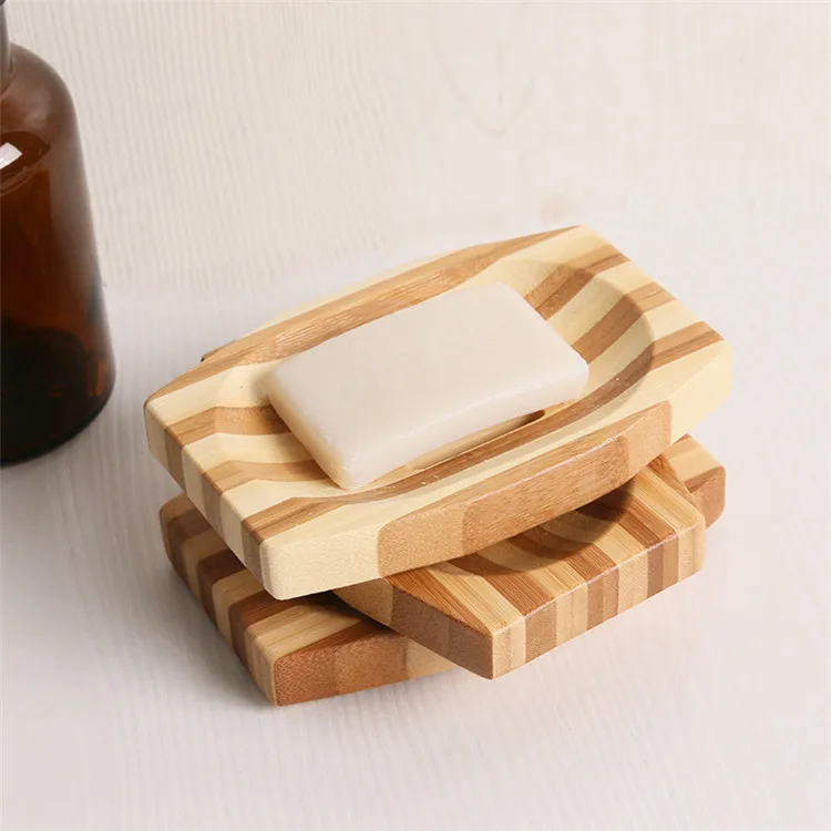 FQ brand private label natural eco friendly bamboo soap dish custom