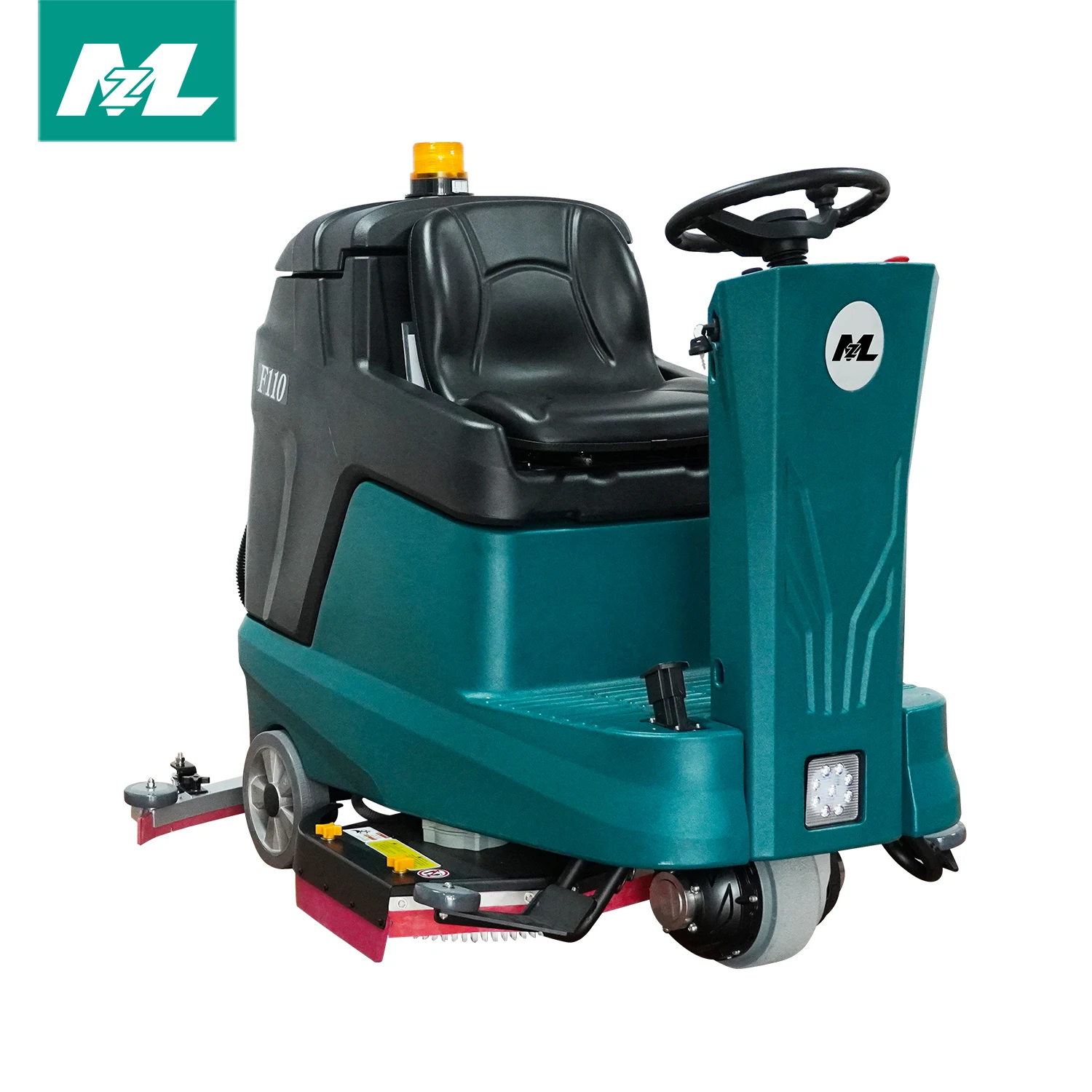 MZL задний привод A32 CE плитка для мытья пола 135L двойные автомобильные щетки диски средней езды на полу скруббер с батареей