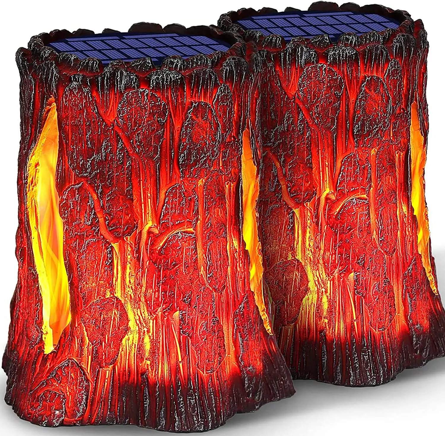 HSX OEM Decorative solar torches lights Waterproof 2 year warranty solar flame torches lights outdoor with dancing flames