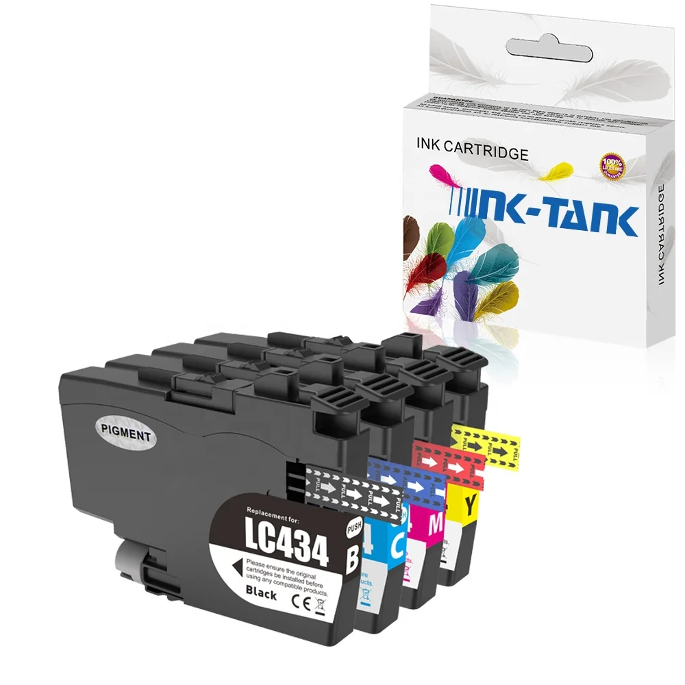 INK-TANK LC434 LC436 LC436XL LC456 LC456XL Premium Color Compatible Inkjet Ink Cartridge for Brother Printer