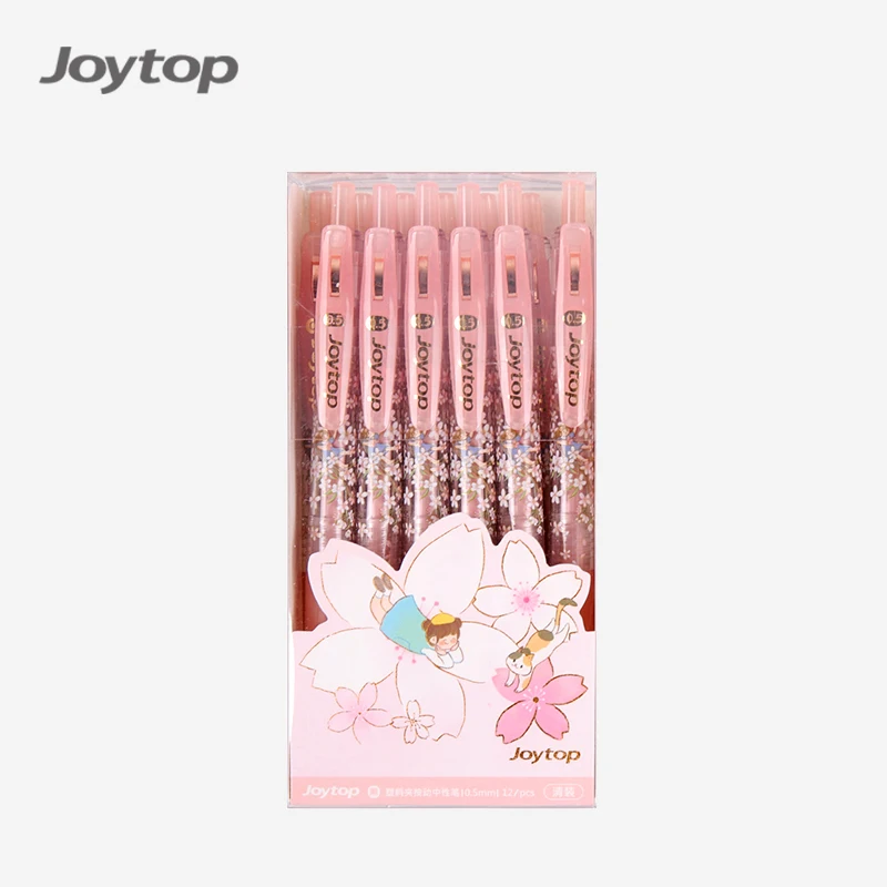 Joytop 3161 Wholesale Promotional Sakura Plastic 0.5Mm Press Ink Gel Pen For Student