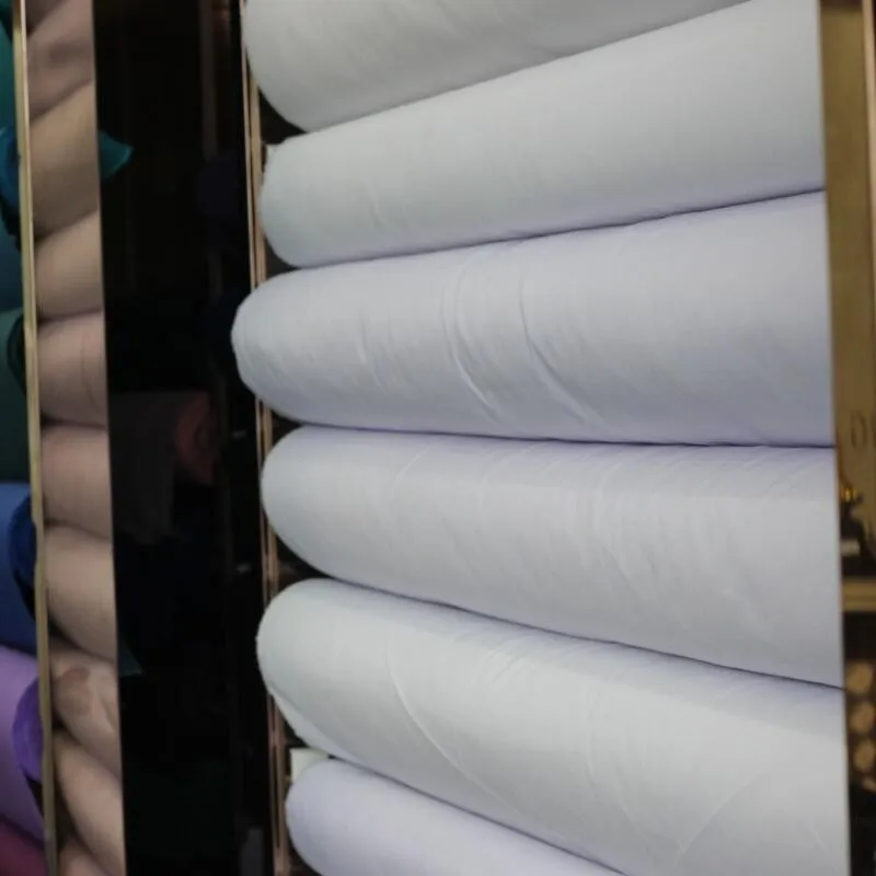  TC 80/20 21*16/120*60 240gsm 3/1 саржевая белая кухонная ткань