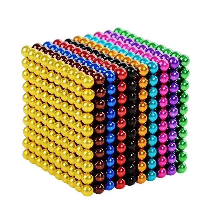  Сильные черные неодимовые магнитные шарики Neocube Bals Aimantees цветные для детей 5000