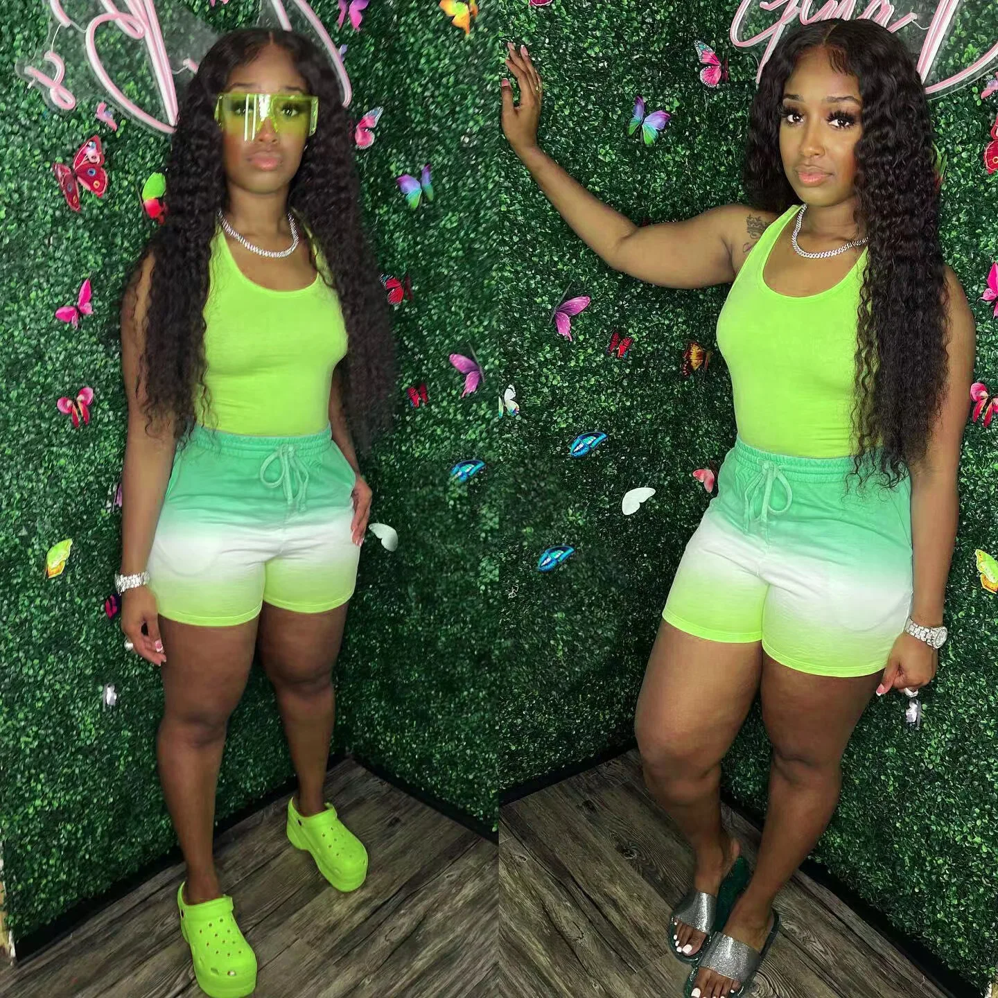 Новое поступление, летняя одежда Conyson, Высококачественная женская дизайнерская одежда, топ, байкерские шорты, Женский комплект из 2 предметов, майка и шорты