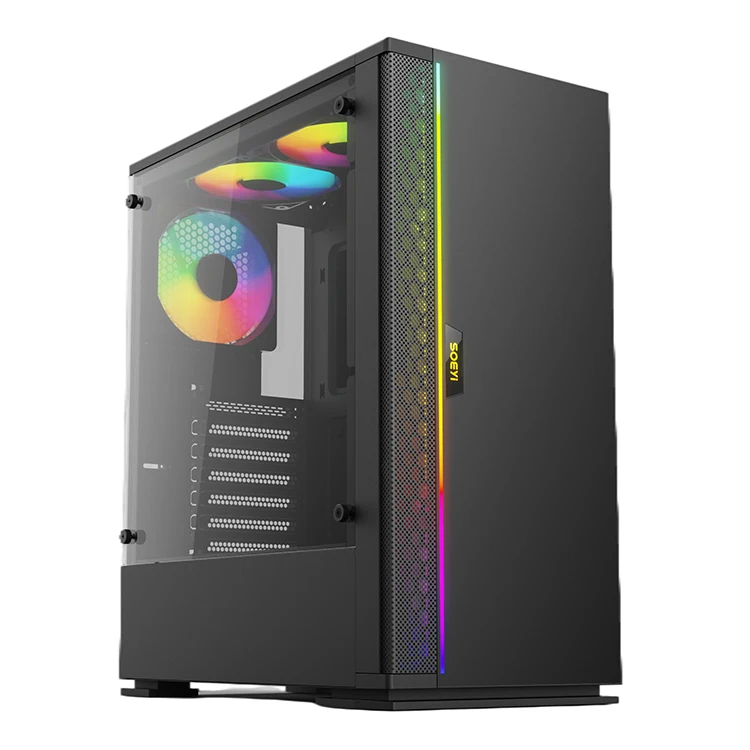 Cheap ATX Desktop Gaming Computer Hardware PC Case Towers nas CPU Cabinet PC Part Accessories