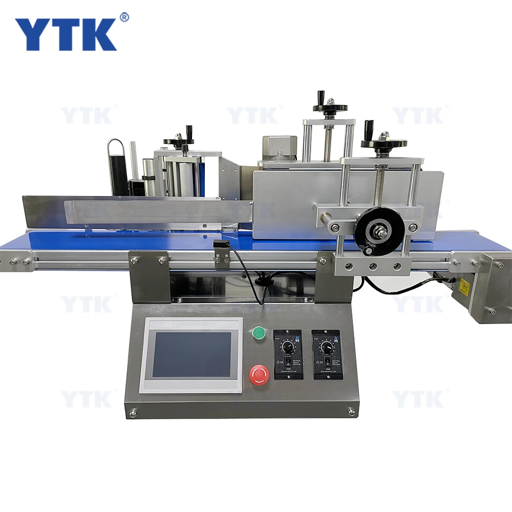 
 YTK-150 Высокое качество пластиковая машина для нанесения этикеток на верхнюю аппликатор столешница Этикетировочная машина для круглых бутылок портативный принтер для печати этикеток  