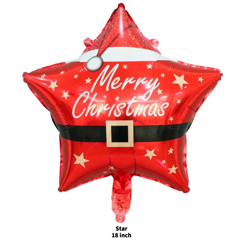 New Arrival 18 Inch Round Cartoon Helium Balloons Snowman Printing Balloons For Christmas Party