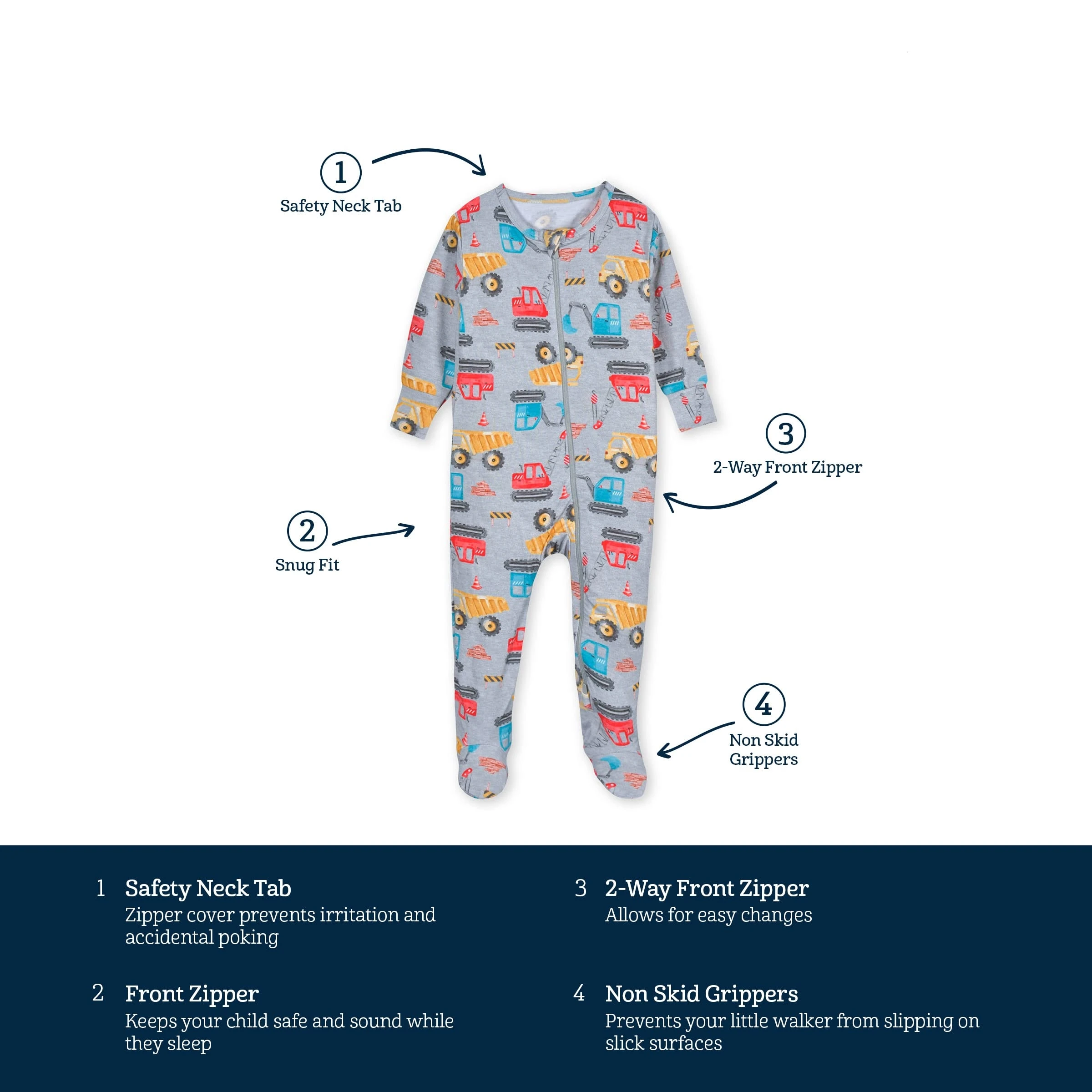 New Hot Sales Bamboo clothes Custom Print Infant Pajamas Soft Breathable Baby clothes Zipper Ruffle Baby Rompers sets