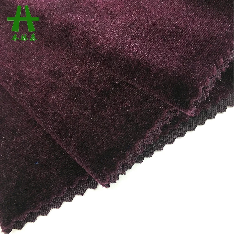Mulinsen Textile Plain Dyed Knitted KS Korean Velvet Fabric Manufacturer