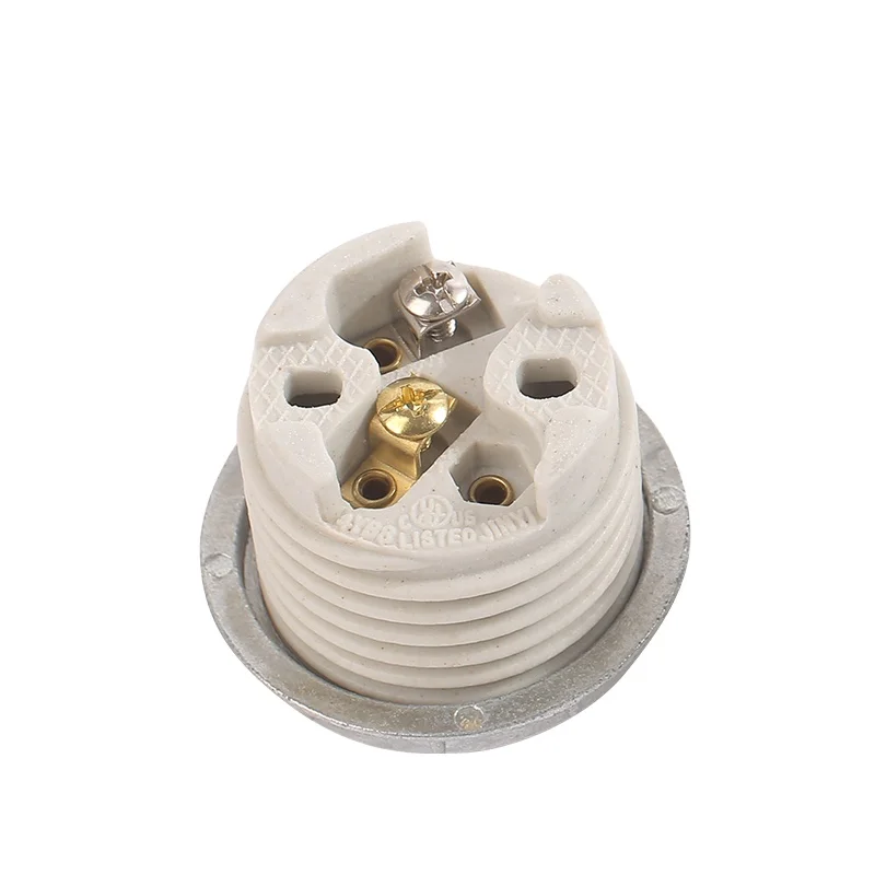 Hot sale Light Accessories Ceramic light bulb base Certification Lamp Socket 660V 660w E26  lamp holders lamp bases