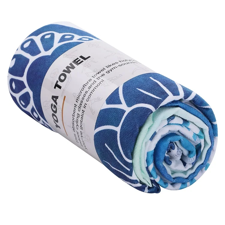 Супервпитывающее полотенце из микрофибры с индивидуальным принтом для спортивного зала нескользящего коврика йоги