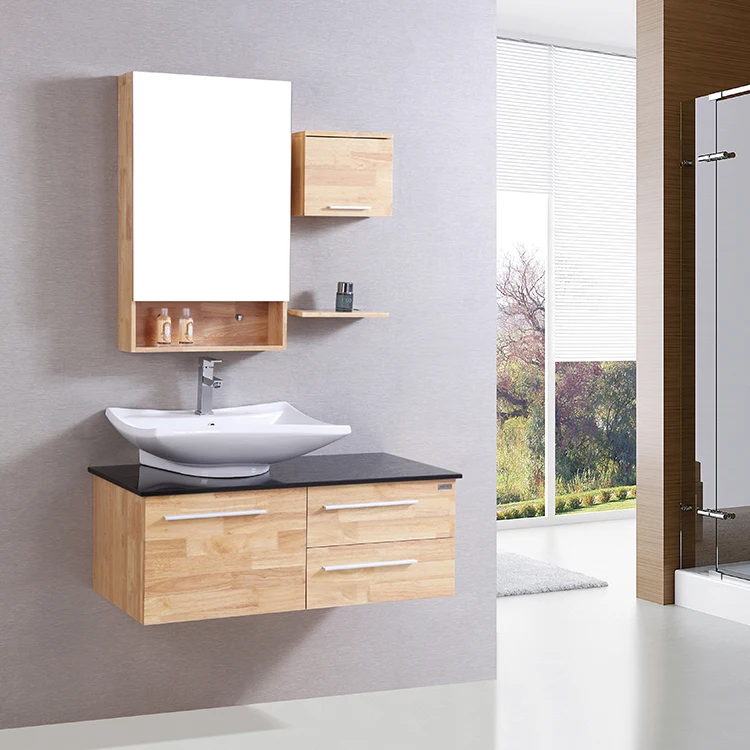 Thailand Exported round bath vanity cabinet PVC vanity with mirror