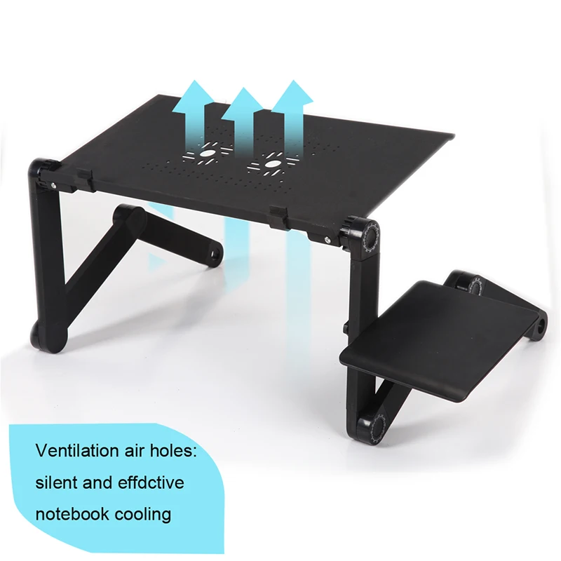 Home Household Indoor Bedroom Stand Bed  Aluminium Alloy Computer Laptop Desk