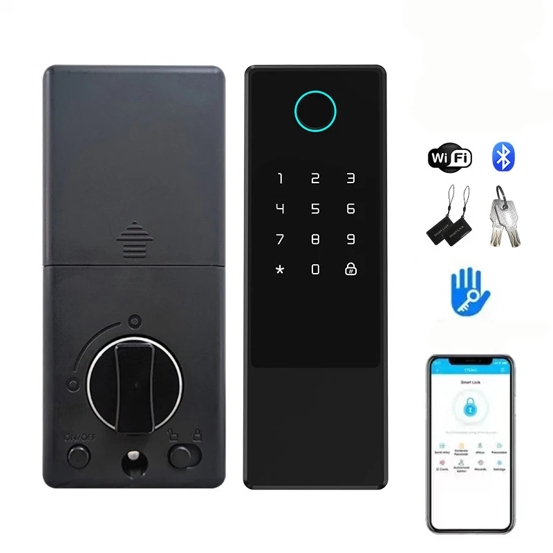 Съемный дом скрытая внешняя карта смахивает с незаметной защищенной от заглядывания сенсорной клавиатурой умный дверной замок