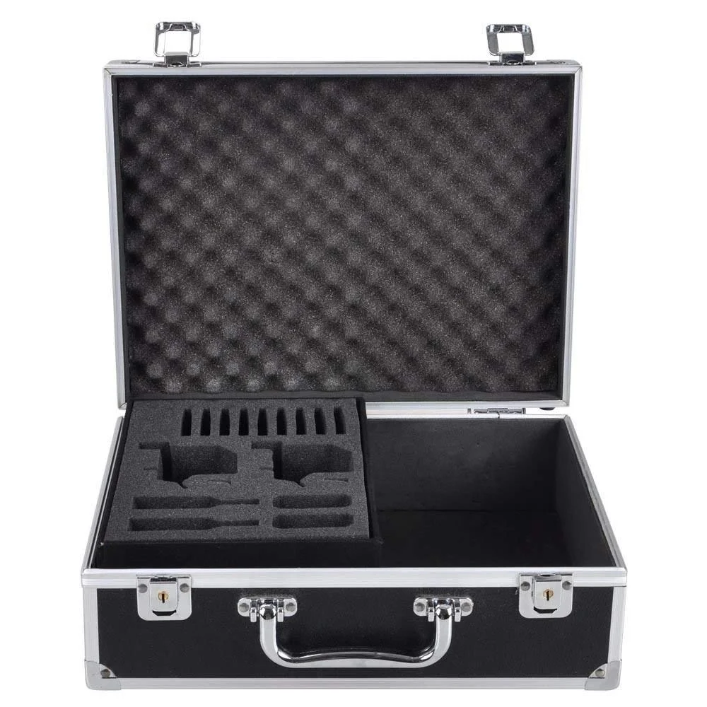 Professional hard Portable and Lock Black Aluminum Tool Case