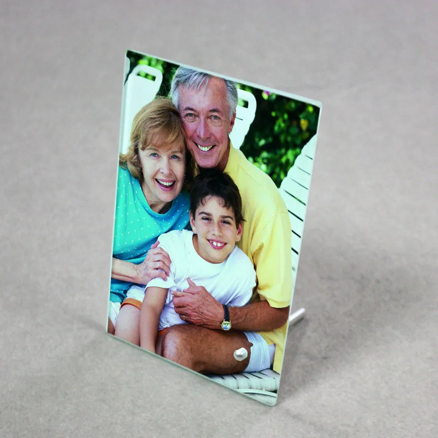 Topjlh High Quality DIY customized photo printing sublimation glass photo frame for display