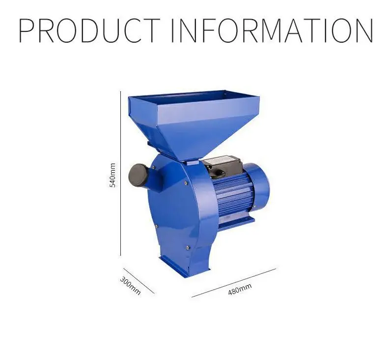 All-in-one Grain Mill Small Feed Mixer Grinder Grain Crusher Home Corn Grinding Mill Machine Animal Feed Machine