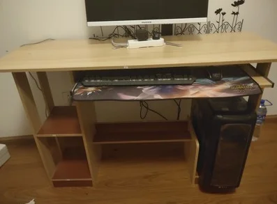 Современный и простой настольный компьютер для дома и офиса, простой письменный стол для обучения