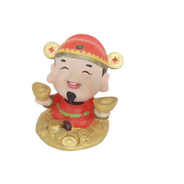Hot sale Chinese Tradition Resin God statue of Wealth Figurine for souvenir