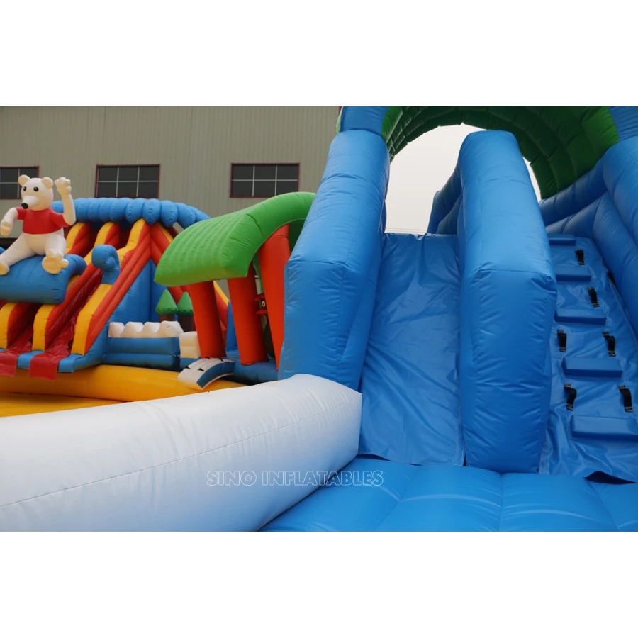 19m Dia. kids N adults inflatable water park on land with factory price for outdoor water activities above ground