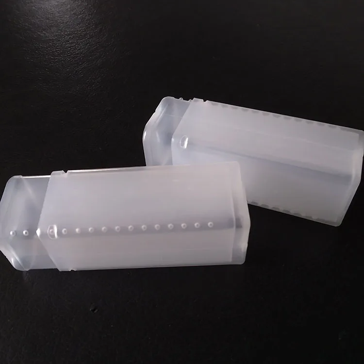 Transparent plastic square telescopic pack tube for CNC end mill tool packing