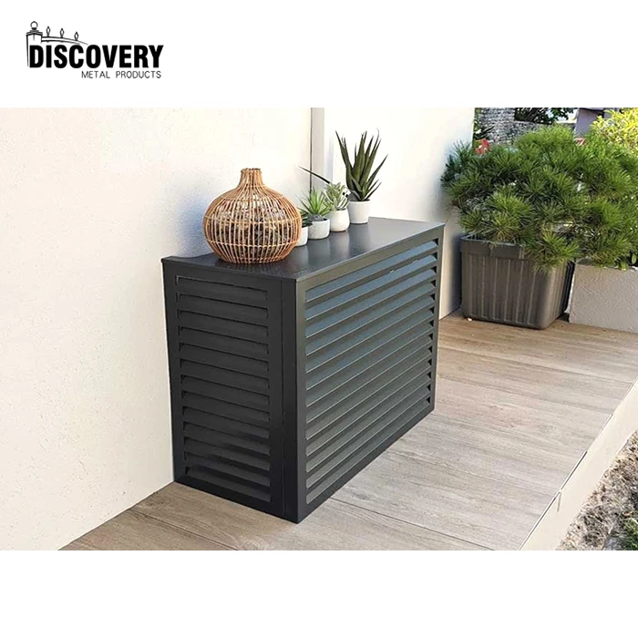 Wholesale universal newly design sustainable laser Cut aluminium ac cover air conditioner split for protecting heat pump