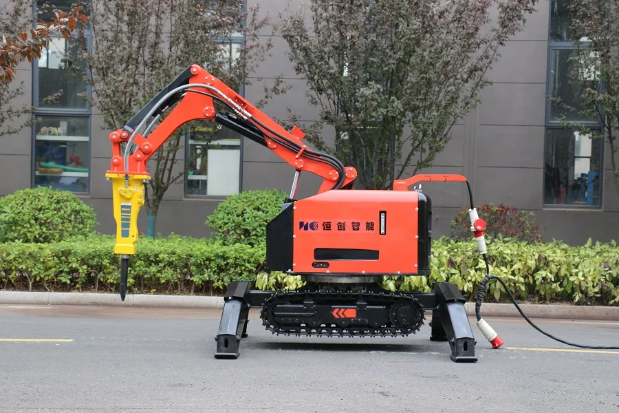 Electric Remote-Controlled Demolition Robot Electric for Construction Works
