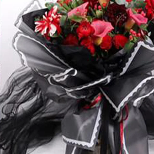 gift floral roll tissue paper sheets wrap packing custom waterproof luxury korean style flowers wrapping paper packaging