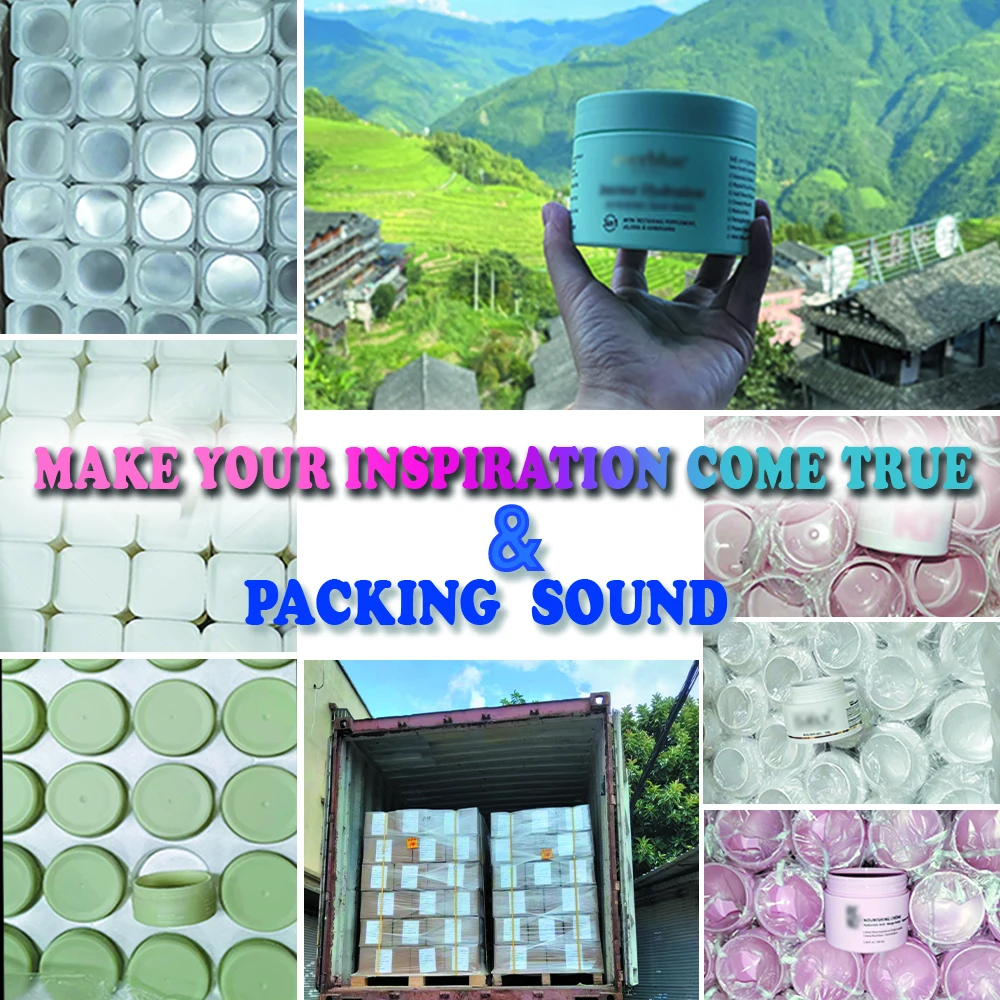 Biodegradable PMU Calcium Carbonate Jar Pmu Cosmetic Packaging Pmu Cream Jar