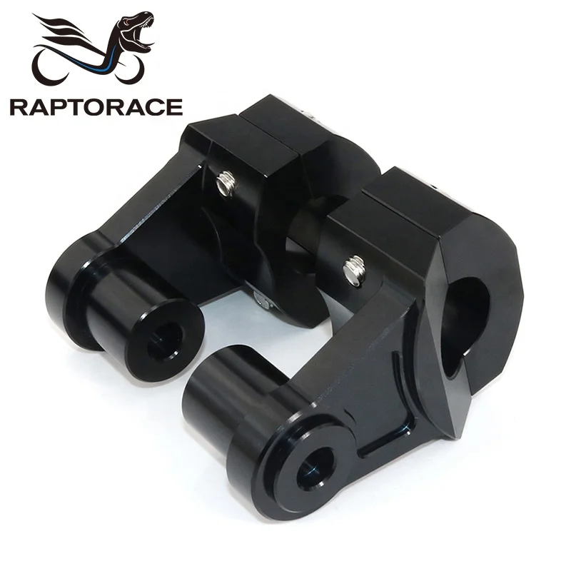 Raptorace 7/8' 22.2mm 1' 25.4mm 1 1/8' 28.6mm 1 1/4' 31.8mm 32mm Aftermarket Handlebar Riser Clamp CNC Machine 6061 Aluminum