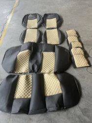Wellfit Designer Factory Hot-Selling High Quality Universal  Water proof PVC Leather Decoration Car Seat Cover in Full Set