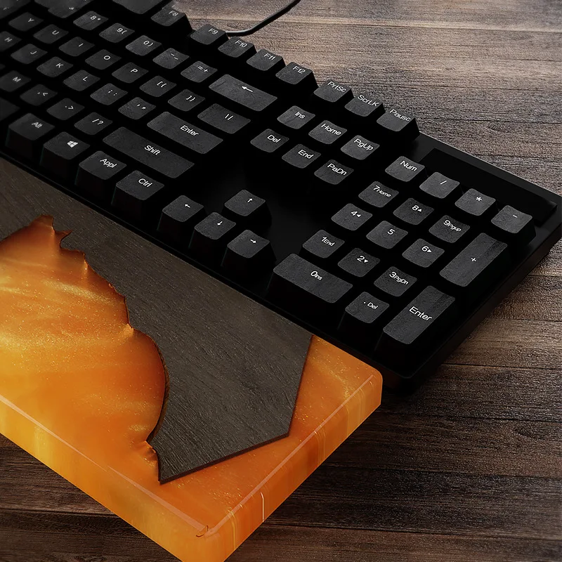 Keyboard Tray Silicone Mould Computer Fingerboard Pad UV Epoxy Resin Casting Mold For DIY Handmade Crafts Decor