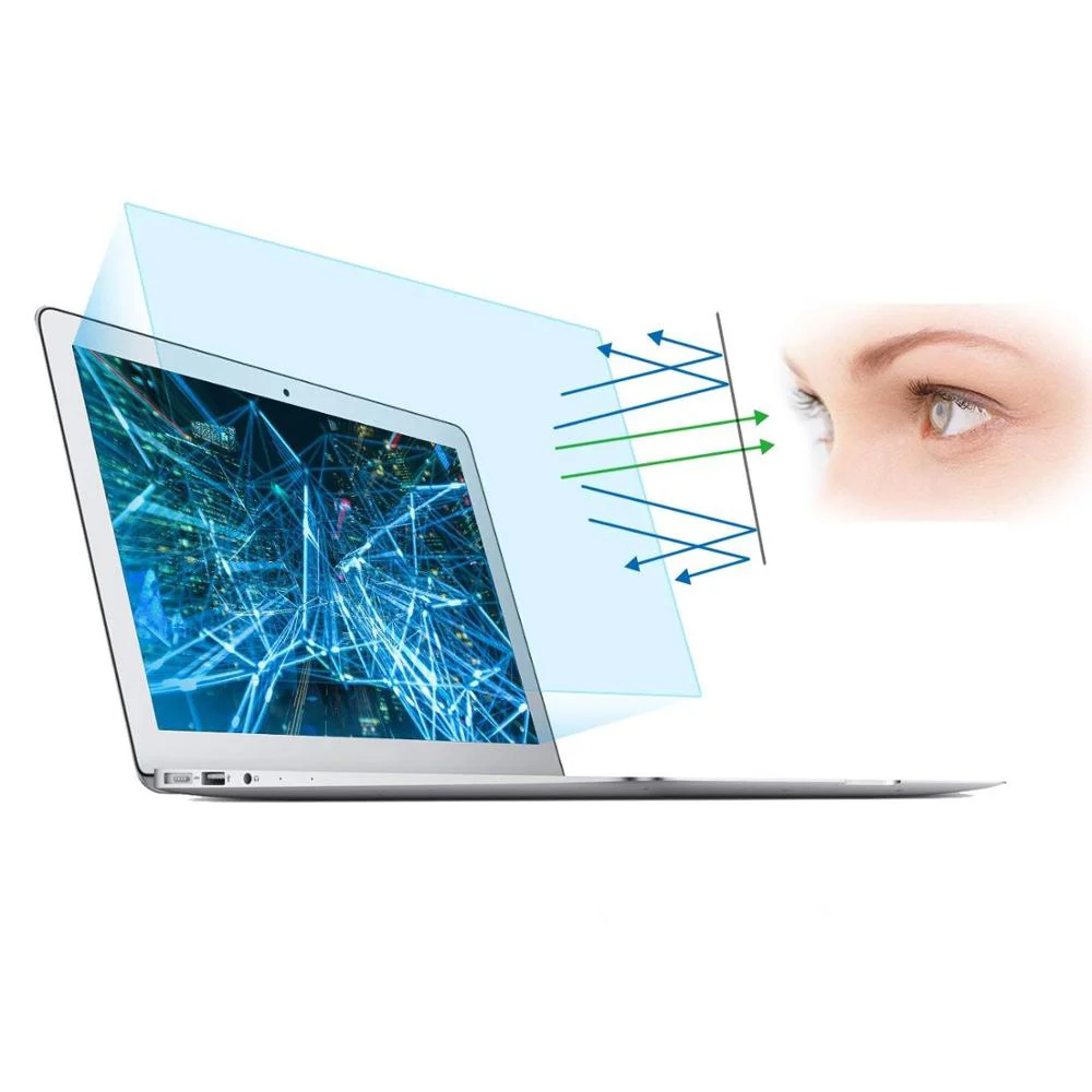 High Clear Anti Blue Light Filter Premium Anti Glare Screen Protector with Sticker Installation For Laptop Monitors