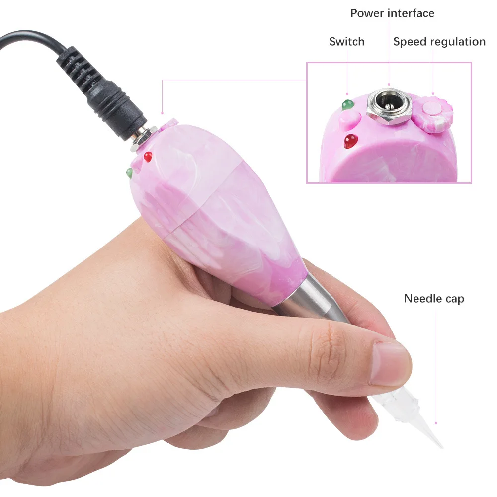 Microblading Vietnam Tank Tattoo Pen Semi Permanent Makeup Eyebrow Lips Machine with Cartridge Needles 1R