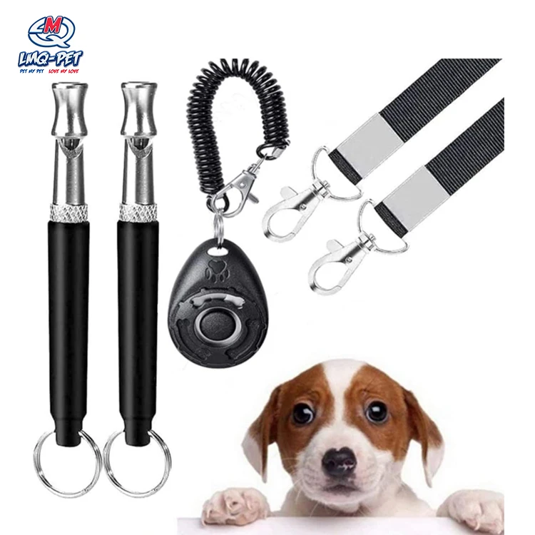 Training Behavior Aids Accessories Dog Training Kit Clicker Adjustable Ultrasonic Silent Dog Whistle With Lanyard
