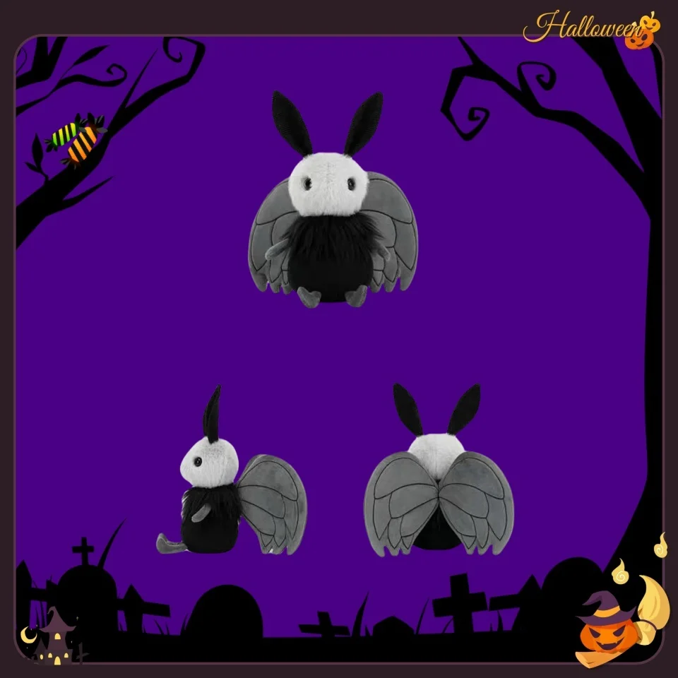 2024 Hot Sale New Custom Halloween Moth Skull Doll Rabbit Bat Animal Plush Toy Halloween Funny Toy for Children Gift