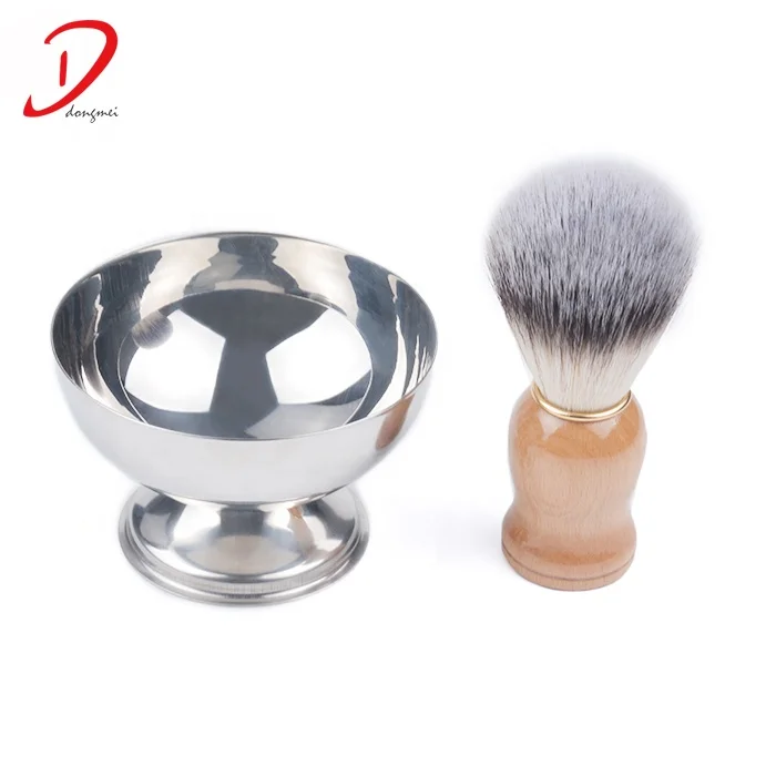 2022 DM wholesale stainless steel shaving soap bowl for men