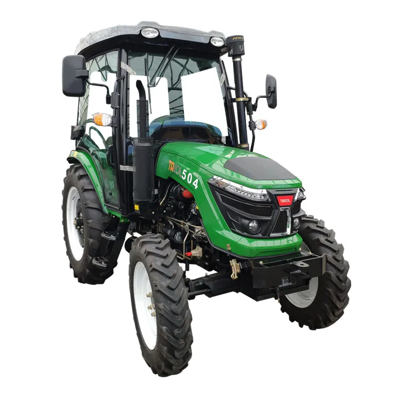 High Quality Tavol 50HP 4x4 Mini Farm Tractor With Loader And Backhoe